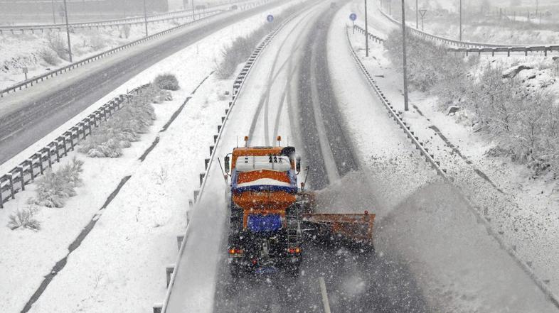 sneg, Španija, plug
