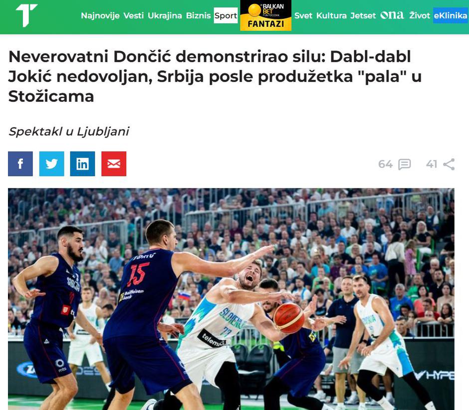 Srbski mediji | Avtor: Telegraf.rs