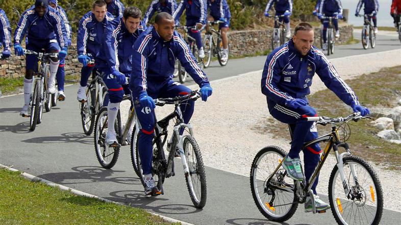 Francozi se v Tignesu pripravljajo na SP. (Foto: Reuters)
