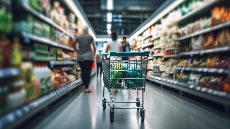 nakupovalni voziček trgovina