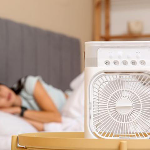 ventilator, spanje, poletje