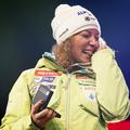 Ilka Štuhec SP St. Moritz smuk podelitev medalj 