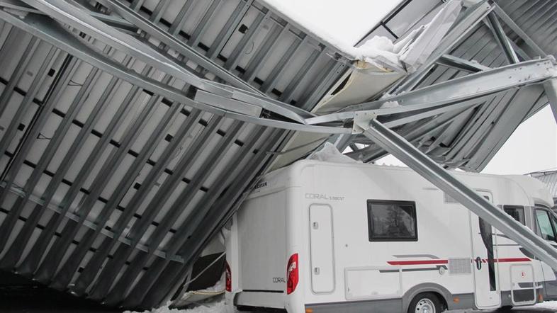 slovenija 24.02.13. Adria Mobil, avtodomi, podrtje elektrarne, Foto: Adria Mobil