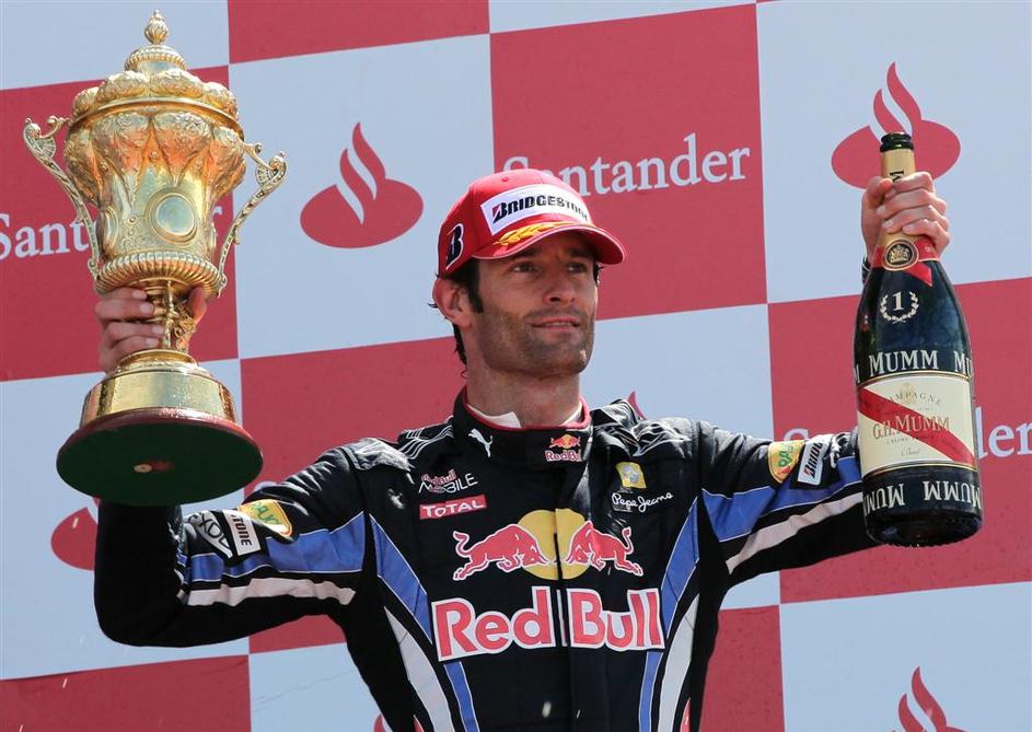 VN VB Silverstone 2010 zmaga Mark Webber Red Bull