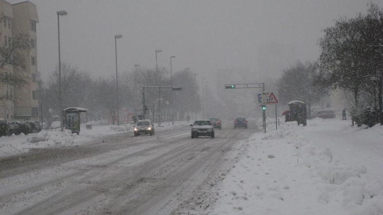 Sneženje v Mariboru