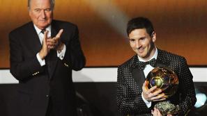 Messi Blatter podelitev zlata žoga Zürich nagrada prireditev FIFA