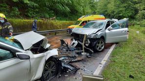 Prometna nesreča pri Ilirski Bistrici