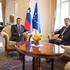 Predsednik republike Borut Pahor in predsednik vlade v odstopu Miro Cerar