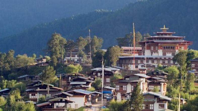 Phobjikha Valley, Butan, Gangtey Gompa samostan