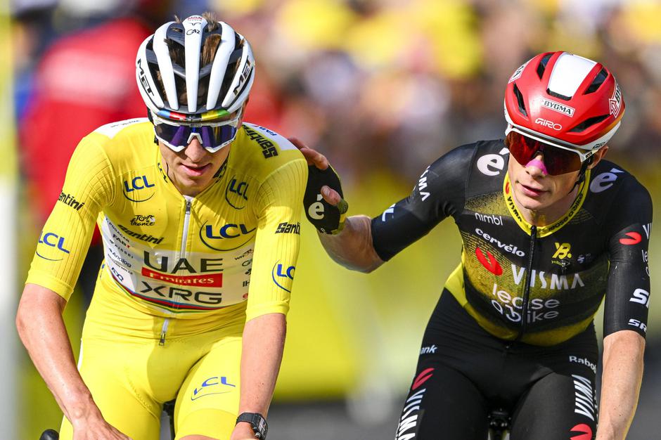 Tadej Pogačar in Jonas Vingegaard | Avtor: Profimedia