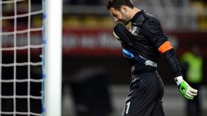 Handanović Makedonija Slovenija prijateljska tekma Skopje