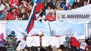 Maze navijači Maribor Pohorje zlata lisica veleslalom alpsko smučanje