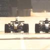 Max Verstappen in George Russell