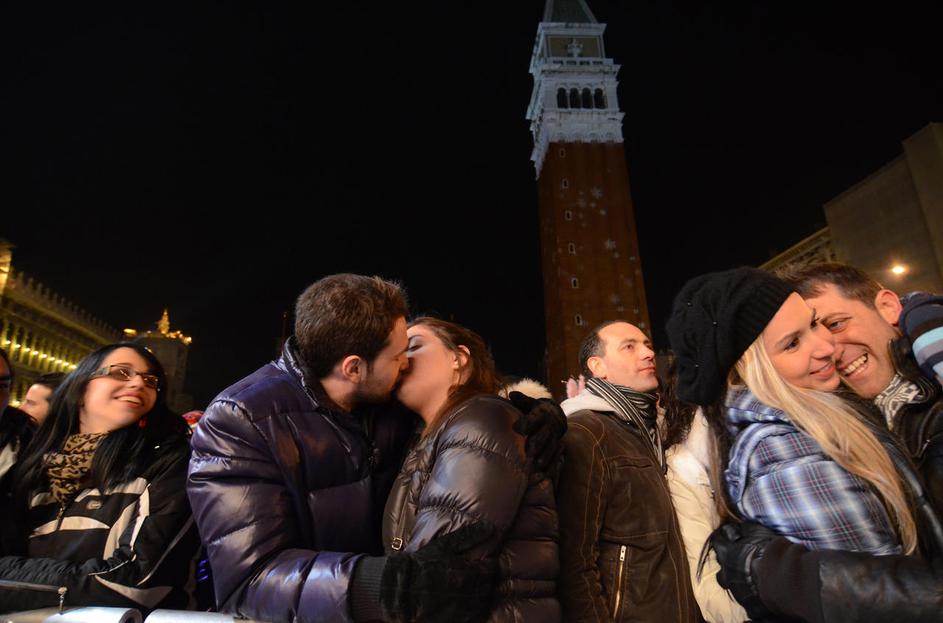 novo leto, praznovanje, italija, benetke