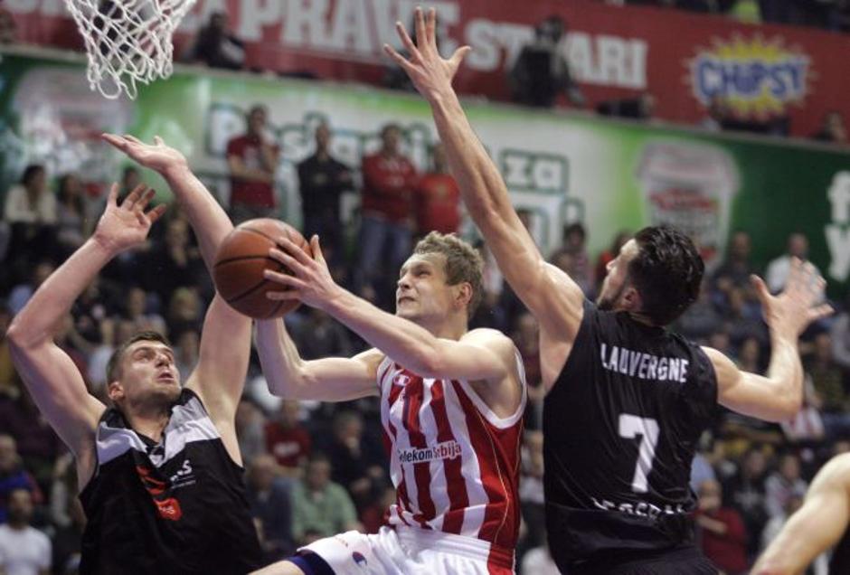 Blažič Lauvergne Crvena zvezda Partizan ABA liga | Avtor: ABA Photo