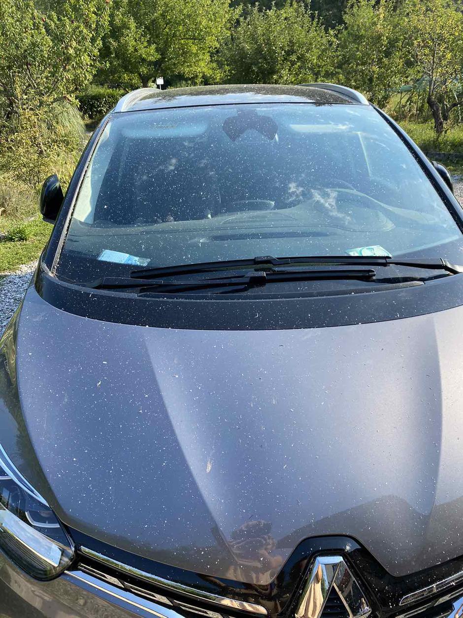 Avtomobil v Novi Gorici po požaru | Avtor: Bralka