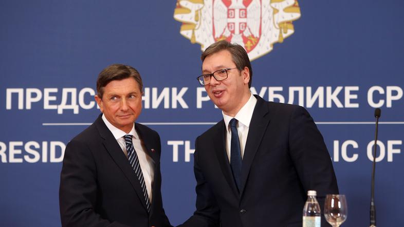 Aleksander Vučić in Borut Pahor