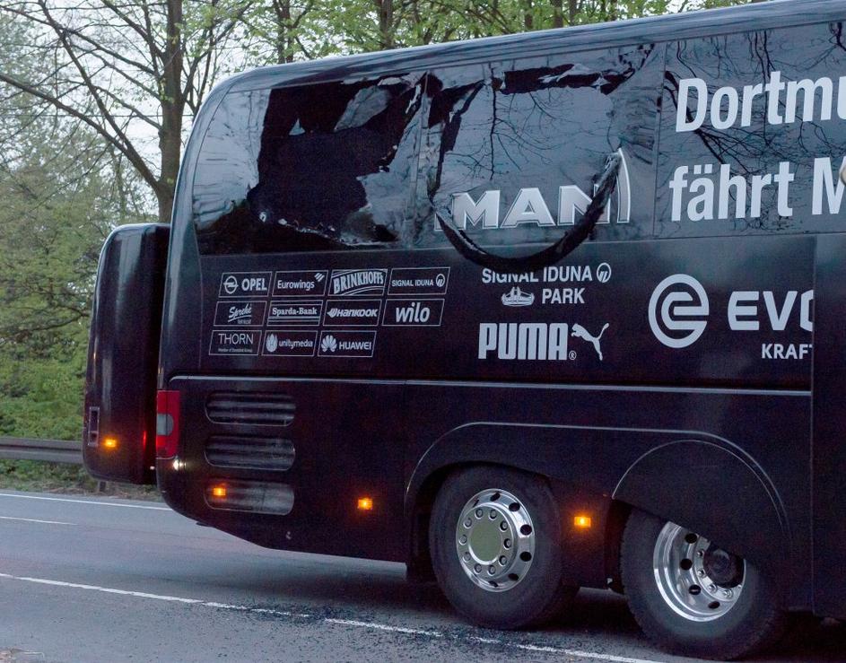 avtobus eksplozija Borussia Dortmund