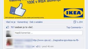 Facebook Ikea nagradna igra