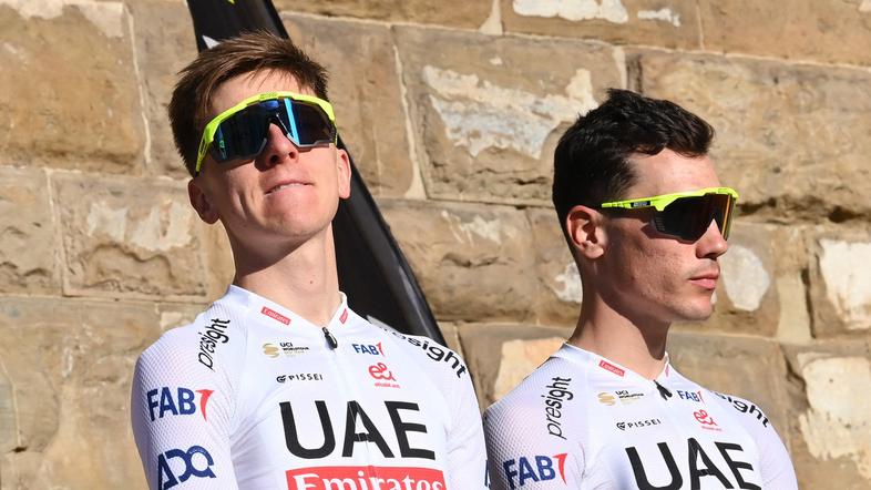 Tadej Pogačar in Juan Ayuso