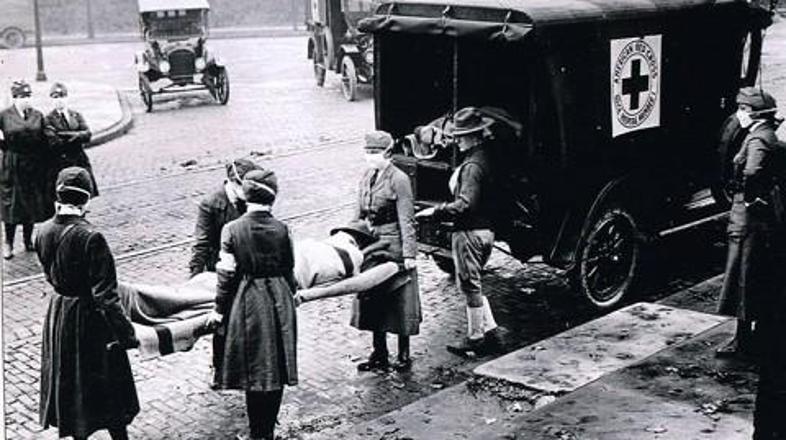 Prvi večji val gripe v 20. stoletju je bila tako imenovana španska gripa, ki je 