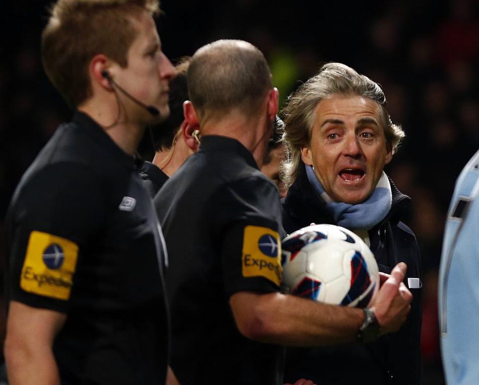 (Manchester United : Manchester City) Mancini