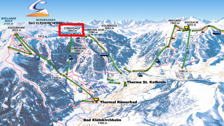 Nesreča se zgodila ob 10.38 uri dopoldan na predelu smučišča, ki se imenuje Stro