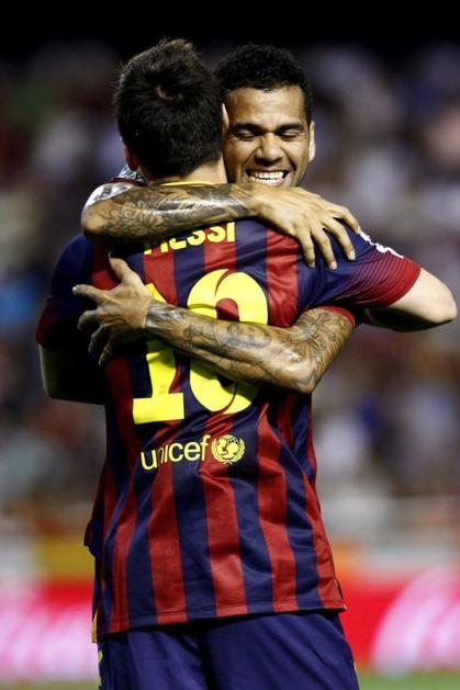 Messi Alves Valencia Barcelona Liga BBVA Španija liga prvenstvo