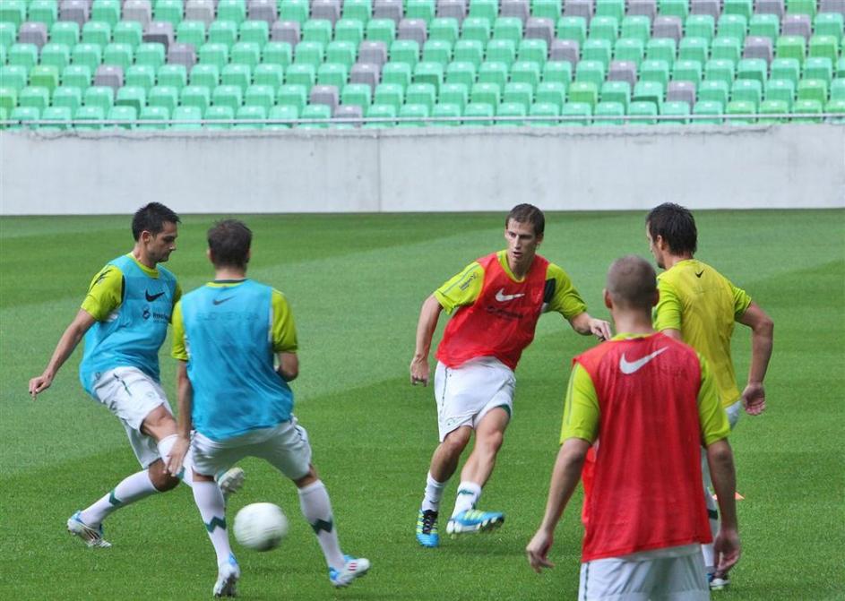 trening stožice slovenija pred belgija 2011