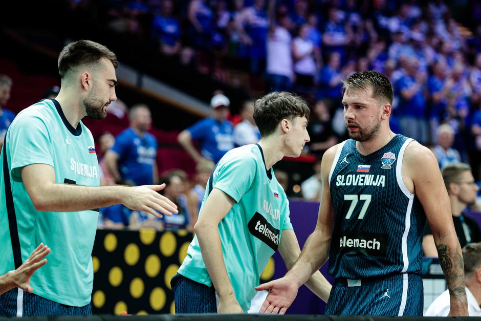 eurobasket 2025 Islandija Slovenija, robert jurković, mark padjen, luka dončić | Avtor: Saša Despot