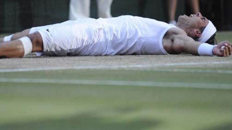 Rafael Nadal je bil tokrat močnejši od Rogerja Federerja, vremena in samega sebe