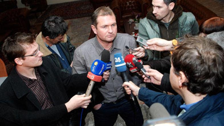 Matjaž Kek med uvodnim srečanjem s sedmo silo ob začetku "operacije Bolgarija".