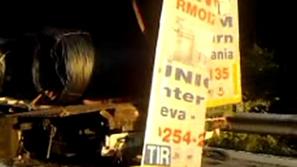 Nesreča na primorski avtocesti.