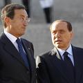 Fini in Berlusconi. (Foto: Reuters)
