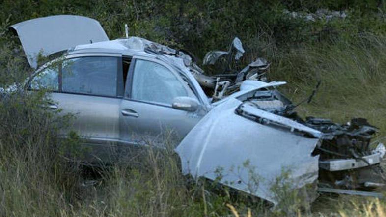 50-letni voznik mercedesa je umrl na kraju nesreče.