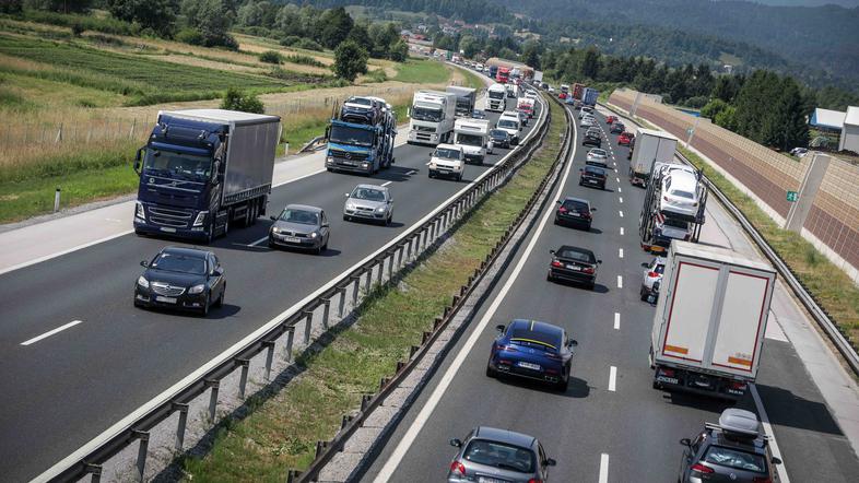 gneča na ljubljanski obvoznici