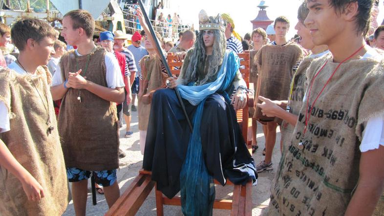 Piran, trst, Gusarski praznik, Neptunov krst