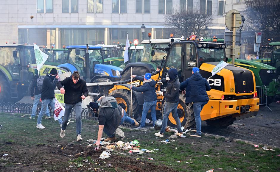 bruselj protest kmetov | Avtor: Profimedia