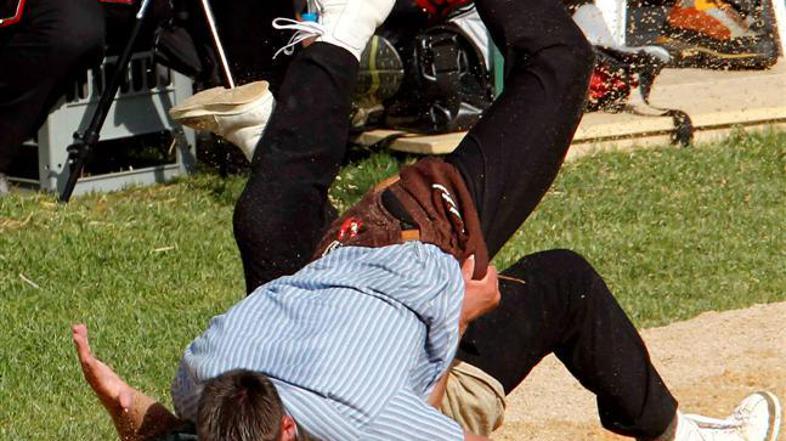 Kilan Wenger, zmagovalec, in Martin Grab