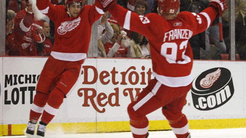 Igralci Detroita so se povsem zasluženo veselili prve zmage v finalu zahodne kon