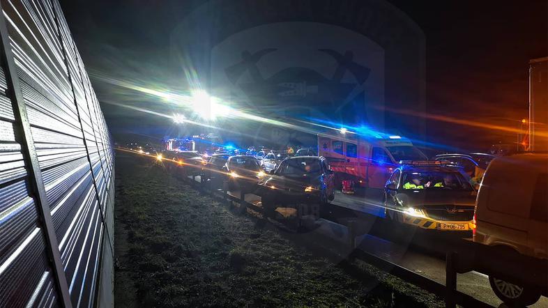 Prometna nesreča na primorski avtocesti