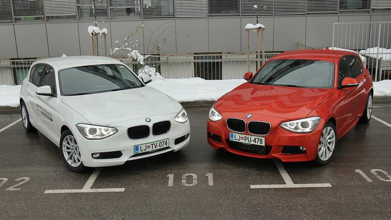 BMW 116d (levo) in 120d