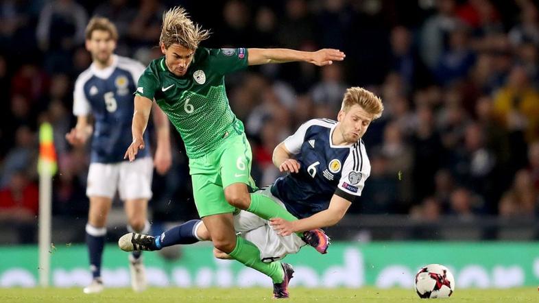 Rene Krhin Stuart Armstrong Škotska Slovenija Hampden Park