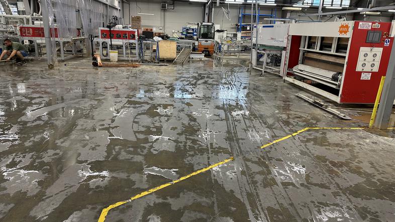 poplave v podjetju Bisol