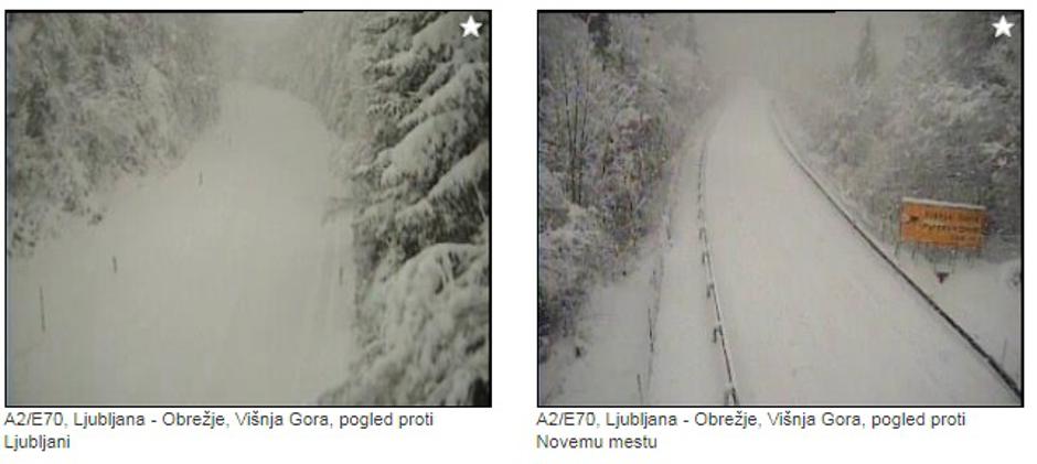 dolenjska avtocesta sneg | Avtor: PIC