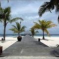 Mir turistov na belih peščenih plažah, obdanih s palmami, je nepričakovano preki