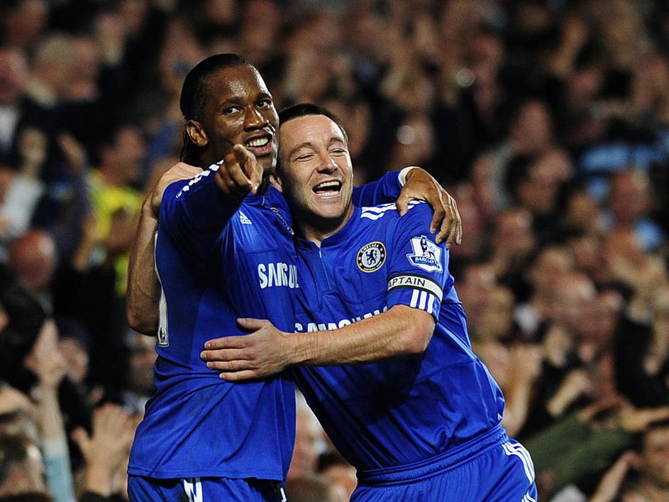 Drogba je z dvema goloma popeljal Chelsea do zmage nad Arsenalom. (Foto: AFP)