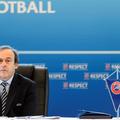 Platini Uefa predsednik mikrofon Evropska nogometna zveza