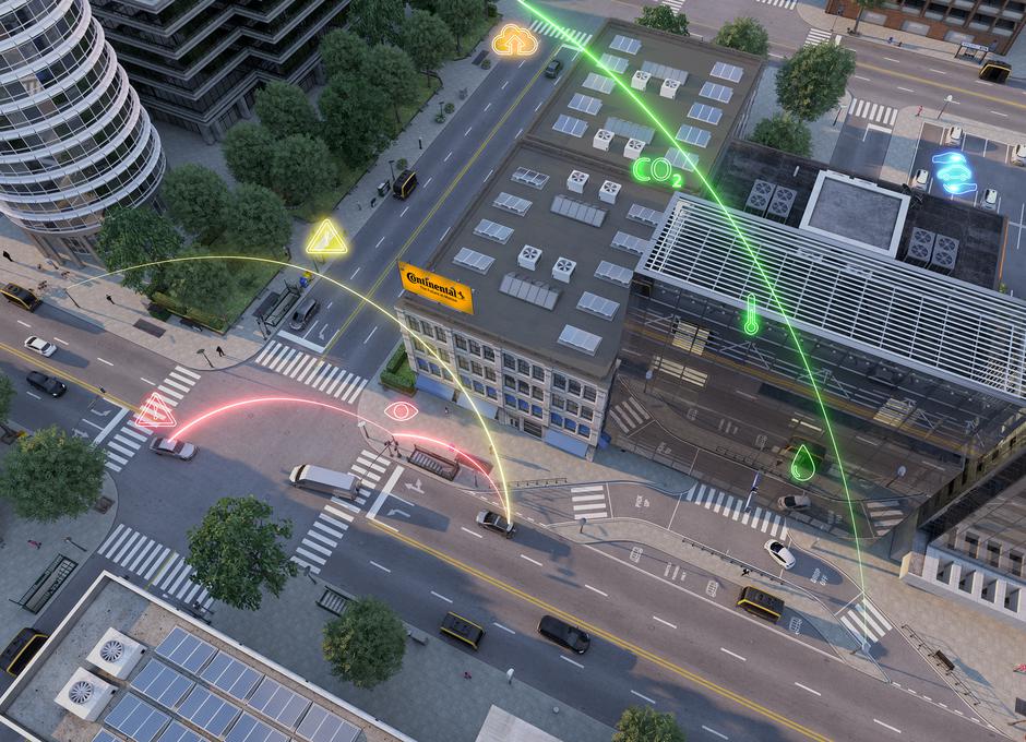 Continental inteligentno križišče, car to X | Avtor: Continental