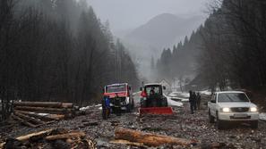 Vremenska ujma v Logarski dolini